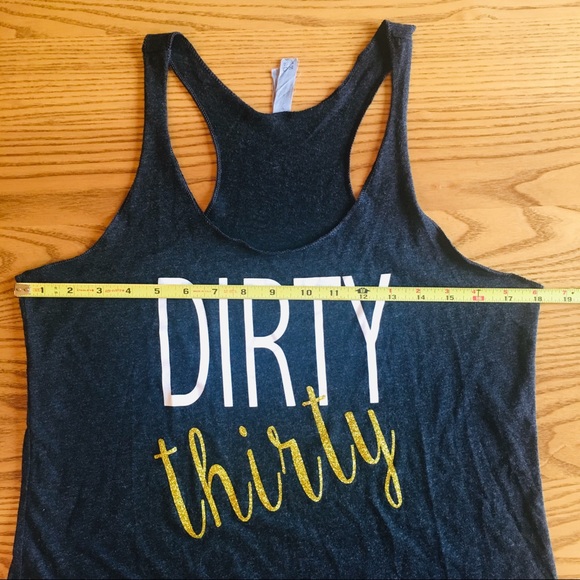 Dirty Thirty women’s gray Next Level tank Size L - Picture 4 of 4